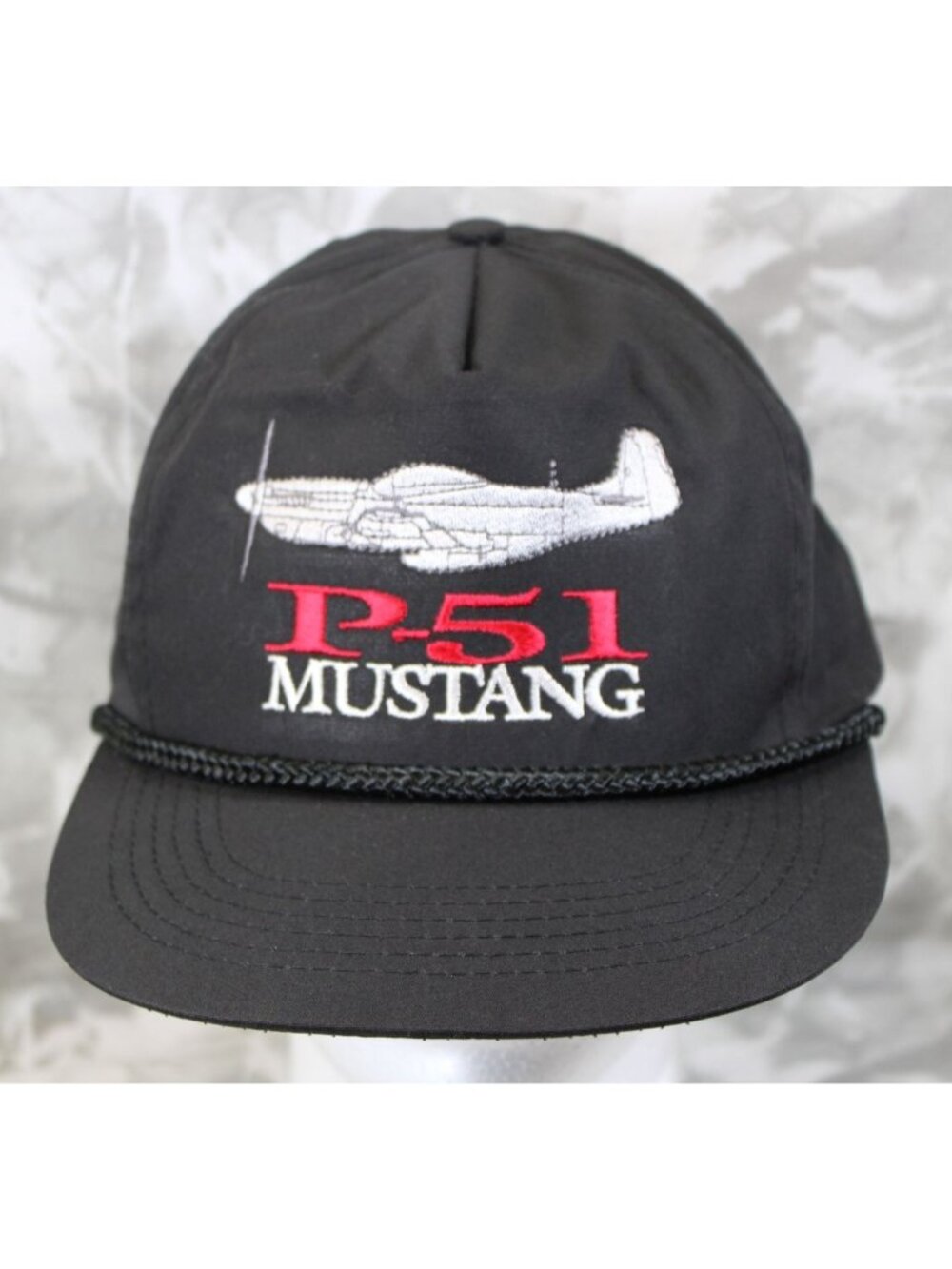 Vintage Aeronautical Military‎ Head to Toe P-51Mustang Ball Cap Hat